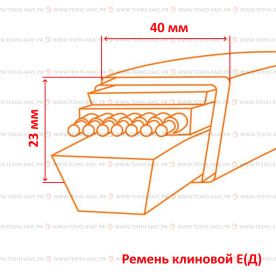 Ремень клиновой E(Д)